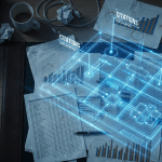 Abstract technology imagery